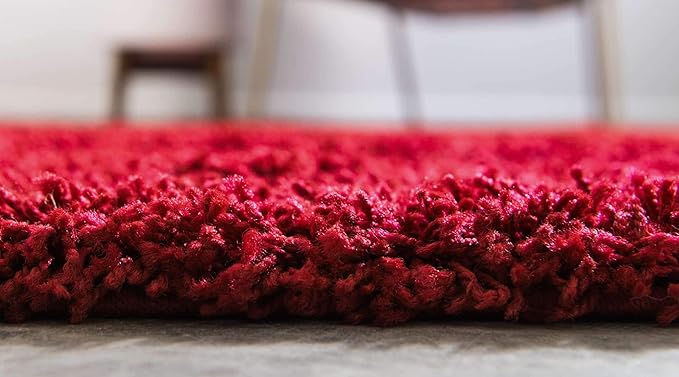 Unique Loom Solid Shag Collection Area Rug - Image 4