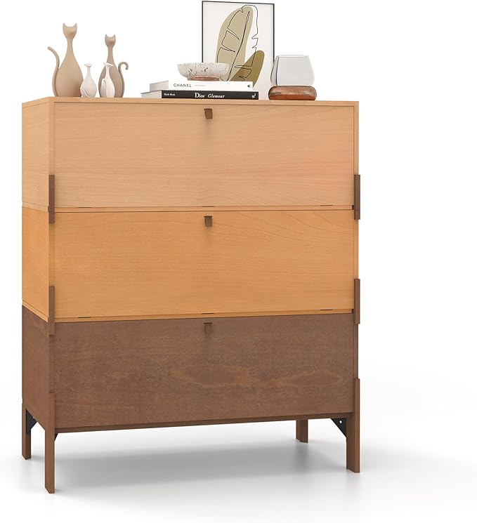 Stackable 3 Drawers Dresser, Customizable Chest of Drawers - Image 9