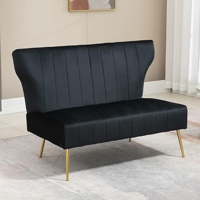50’’ Armless Loveseat Sofa, Comfy Upholstered Velet Small Couch Sofa - Image 6