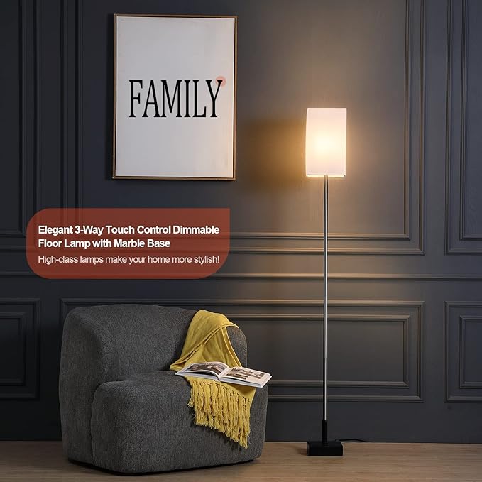 Floor Lamp, 3-Way Touch Control Dimmable Standing Lamp - Image 2