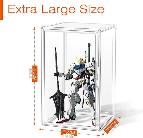1 Pack Extra XXXXX-Large 13.8”x 12.2”x 23.6" Acrylic Display Case Long Tall - Image 2