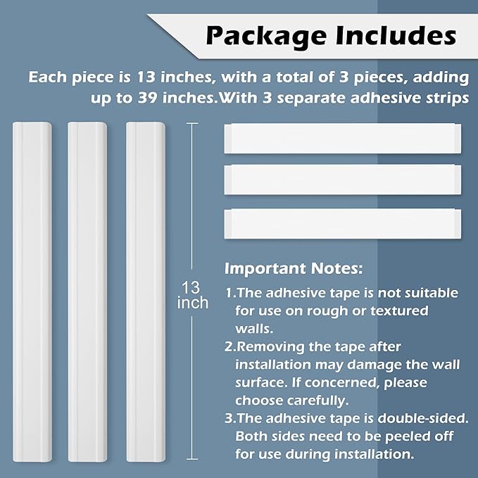 TV Cord Hider - 39in Cord Covers - Image 3
