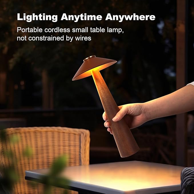 Battery Operated LED Table Lamps, 2000mAh Cordless Desk Lamp - Image 9
