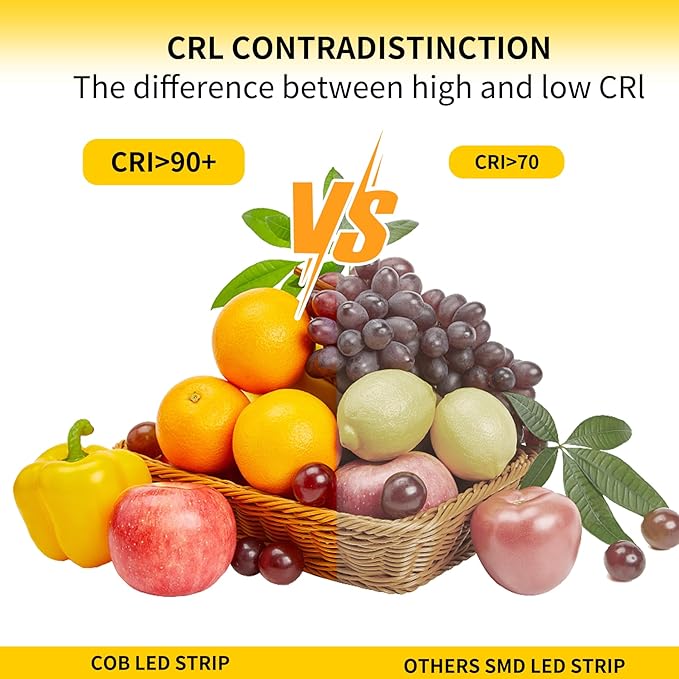 COB LED Strip, LED Strip Lights 3M/9.84ft, Touch Dimmable LED Strips, 4000K - Image 7