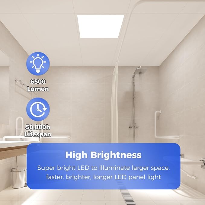 AIKVSXER 36 Pack 2x2 LED Flat Panel Light, Flush Mount Ceiling Light Kitchen - Image 4