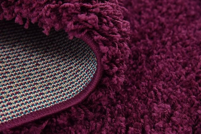 Unique Loom Solid Shag Collection Area Rug - Image 11