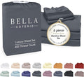 Bella Coterie Luxury Bamboo Viscose Split King Size Sheet Set | 2 Fitted Sheets by BC
