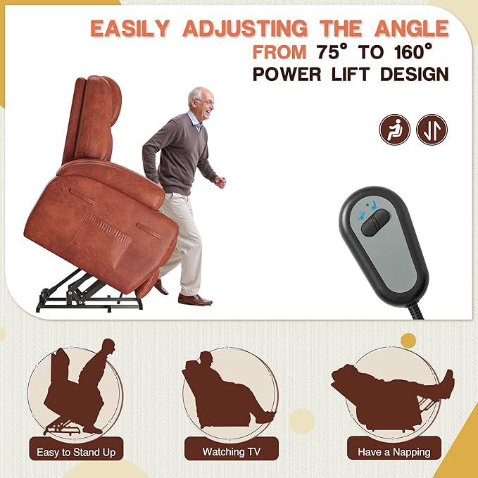 Furmax Electric Power Lift Recliner Chair - Image 4