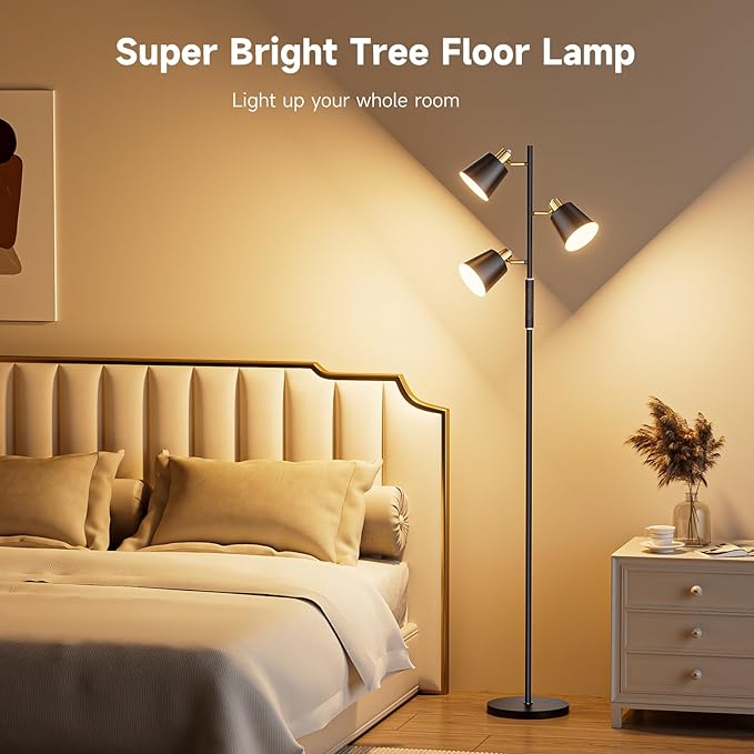 LED Tree Floor Lamp, 2500LM Super Bright Standing Lamp - Image 3