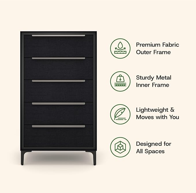 tinge Naima Premium Fabric Dresser - Image 8