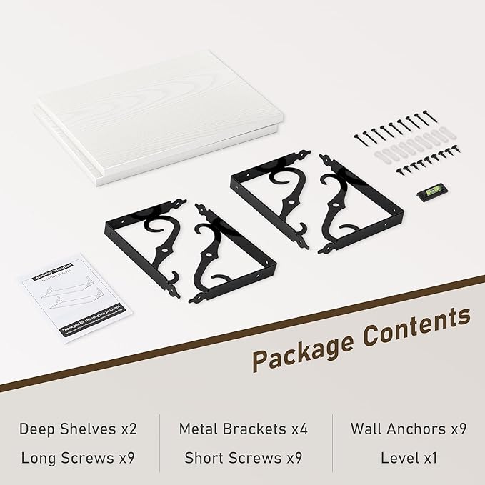 Dreamland Deep Floating Shelves, Wide Display Shelf Wall Mounted - Image 7