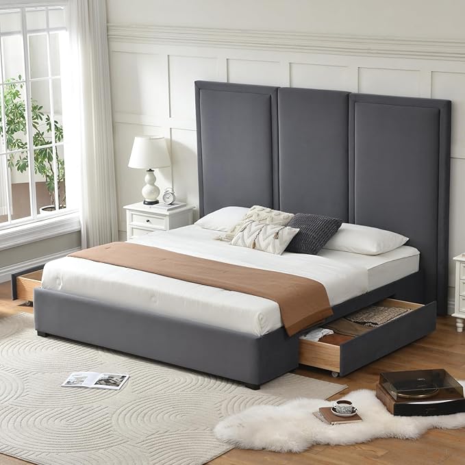 YUHUASHI King Size Bed Frame - Image 8