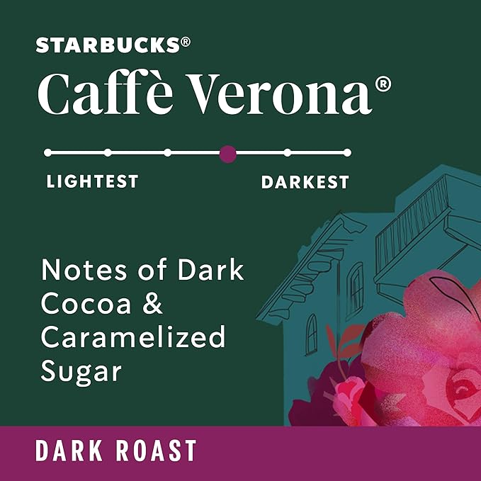 Starbucks Ground Coffee, Dark Roast Hot or Iced Coffee, Caffè Verona, 28 oz - Image 4