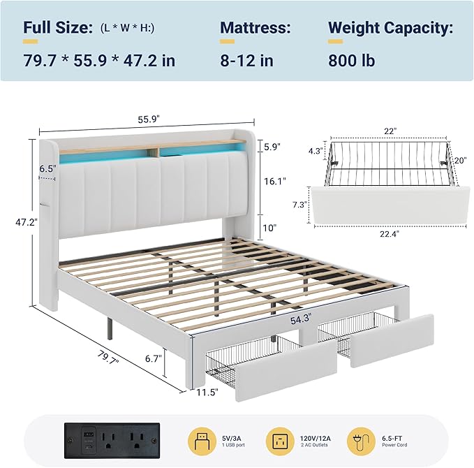 Allewie Velvet Vertical Tufted Full Size Upholstered Platform Bed Frame - Image 2