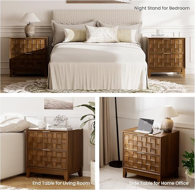 COLAMY Night Stand Set of 2, Nightstand - Image 7