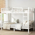 Twin XL Over Twin XL Bunk Bed Frame, Heavy Duty Metal Loft Bed by Unknown