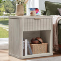 LEYAOYAO Fluted Nightstand by LEYAOYAO-Findtheshiningpointofyourideallife%EF%BC%81
