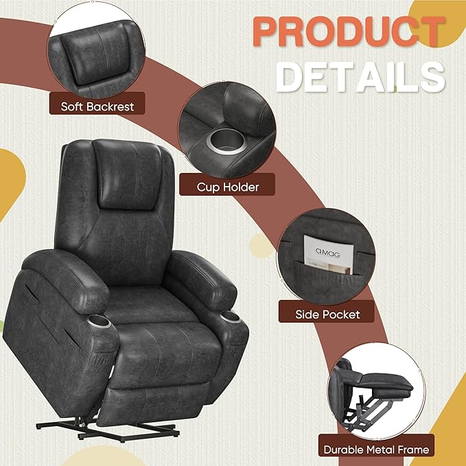 Electric Power Lift Recliner Chair - Image 5