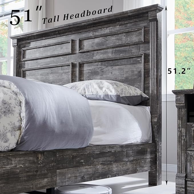 Farmhouse Queen Size Bed Frame - Image 4