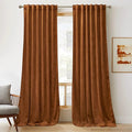 RYB Home Heavy Duty Velvet Curtains & Drapes, Room Darkening Noise Reducing by RYBHOME
