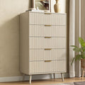 CARPETNAL Fluted 5 Drawers Dresser by CARPETNAL