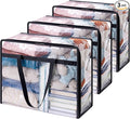 Lifewit 3 Pack Clear Clothes Storage Bags, 40L Plastic Blanket Storage Bag by Lifewit