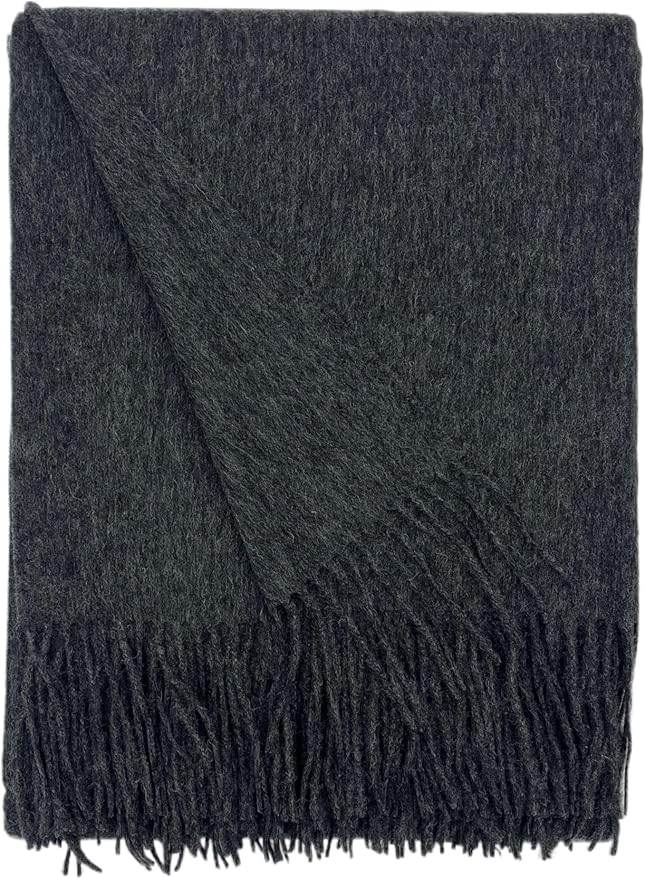 Alashan Cashmere Blend Ripple Finish Woven Throw by Alashan
