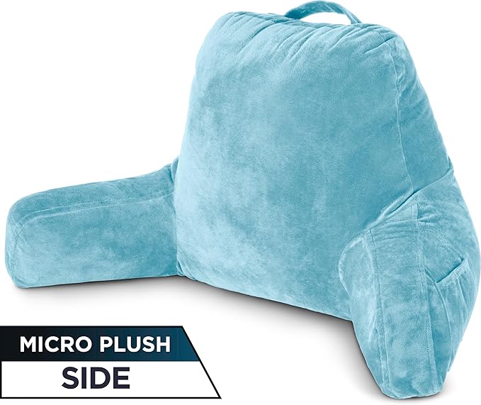Husband Pillow Aspen Rodeo Blue, Reading Pillow Bed Rest Chair, Two-Sided - Image 9