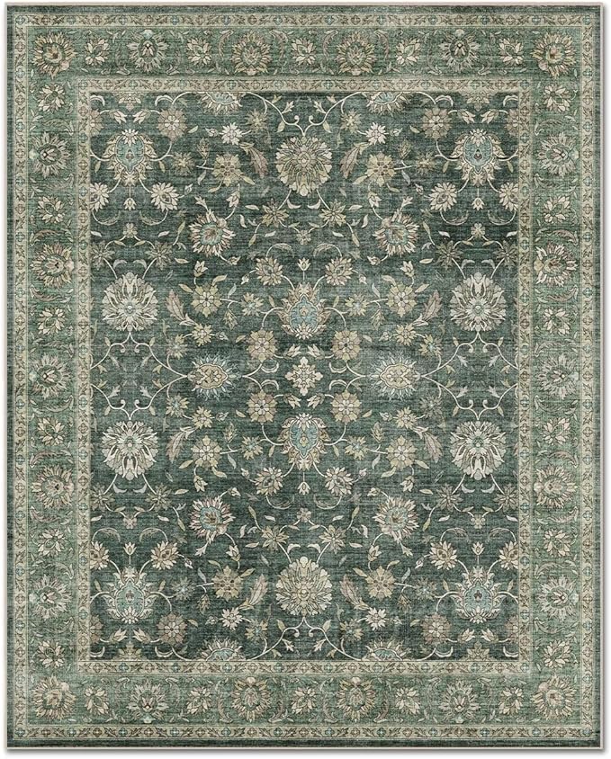Washable 6x9 Area Rugs for Living Room, Boho Non-Slip Vintage Distress Large - Image 8