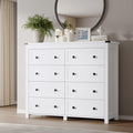 Tall 8-Drawer Dresser, Modern Wooden Storage Chest of Drawers, Dresser TV Stand by BORNOON