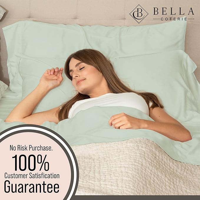 Bella Coterie Luxury Bamboo Viscose Cal King Size Sheet Set | 100% Organically - Image 5