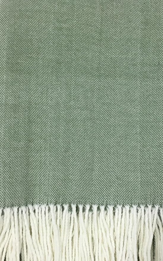 Alashan Cotton Acrylic Adirondack Herringbone Woven Throw by Alashan