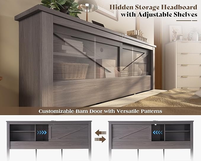 AMERLIFE 47.2" H Full Bed Frame - Image 4