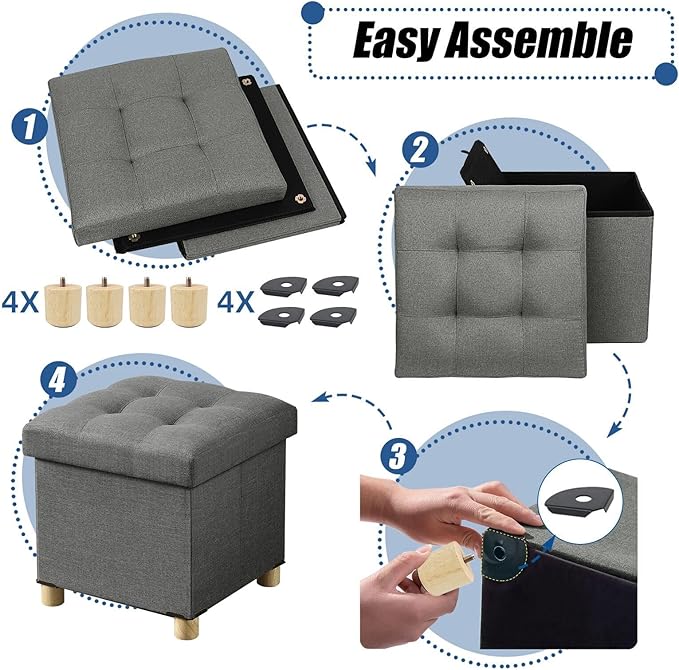 BRIAN & DANY 15 Inches Ottoman - Image 4