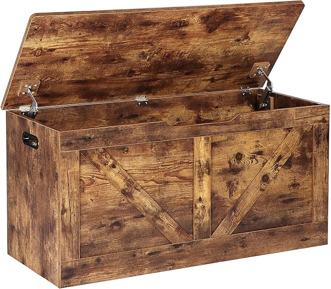 Timberer 39.4" Storage Chest, Wooden Storage Bench, Large Storage Trunk by Timberer