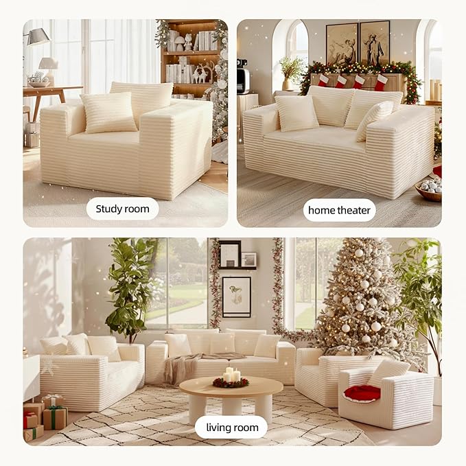 Single Cloud Sofa, Giant Bean Bag Chair - Image 9