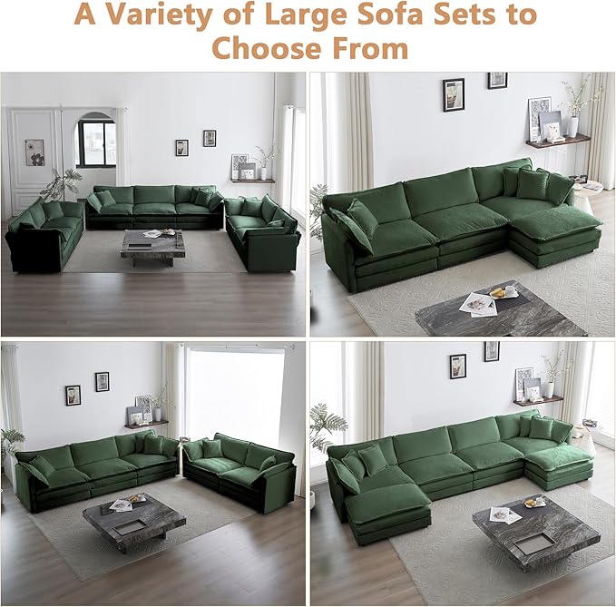 mikibama 41.4" W Single Seat Sofa, Chenille Comfy Deep Upholstered Couch - Image 7