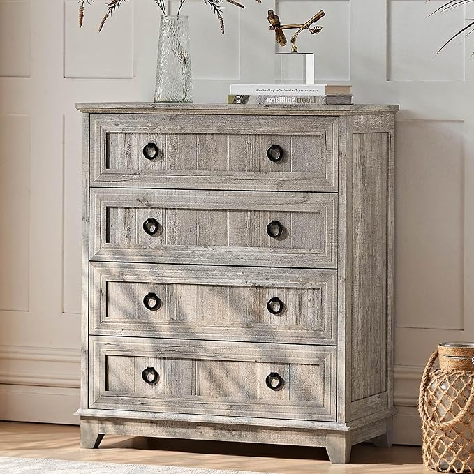 6 Drawer Dresser for Bedroom, Farmhouse Dresser by Joaxswe