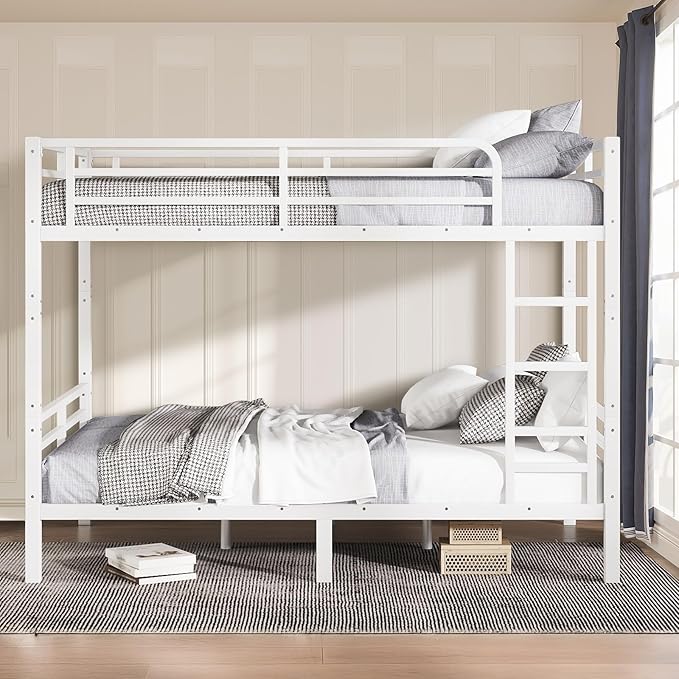 Full XL Bunk Bed Frame, Heavy Duty Metal Loft Bed - Image 7