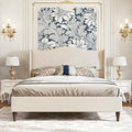 koorlian Full Size Bed Frame Upholstered Platform Bed by Koorlian