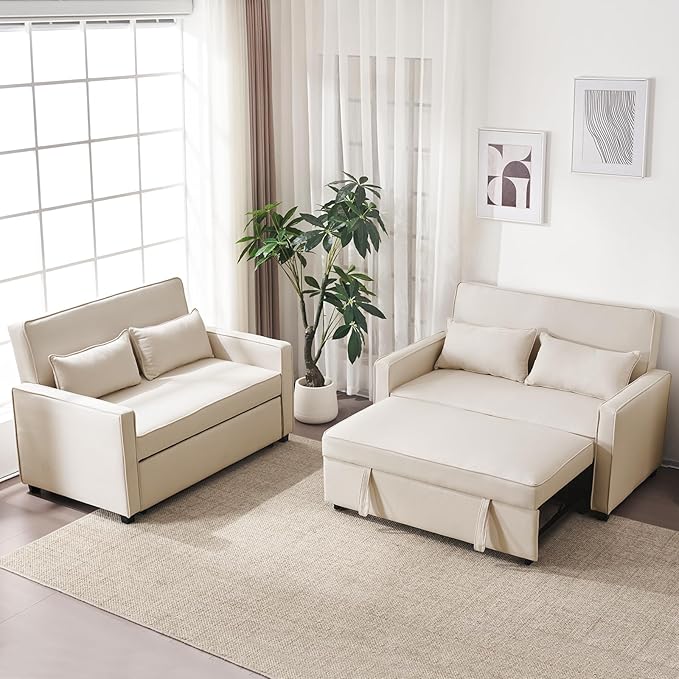 Furnimart 3-in-1 Convertible Sleeper Sofa - Image 3