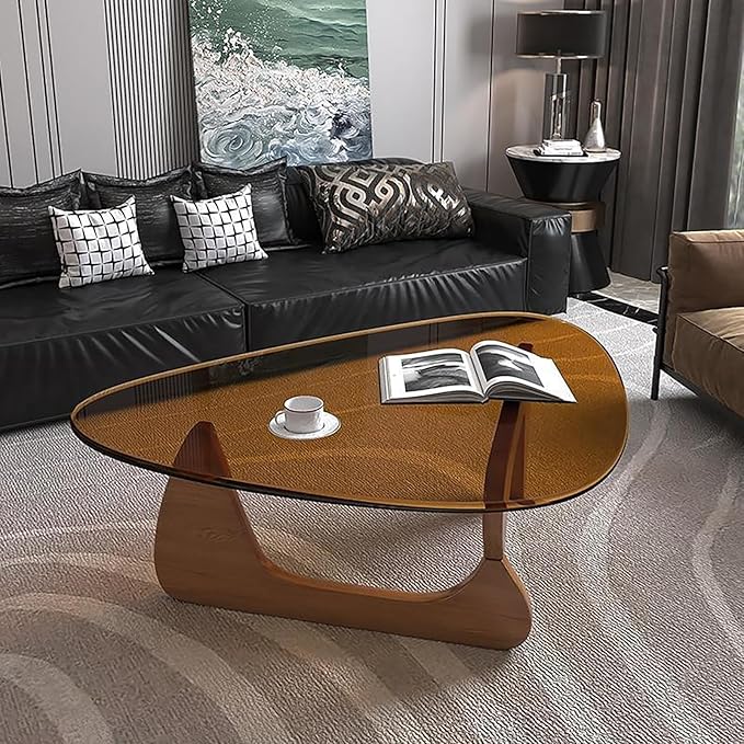 Modern Glass Coffee Table, Mid Century Small Coffee Table, Coffee Table - Image 6