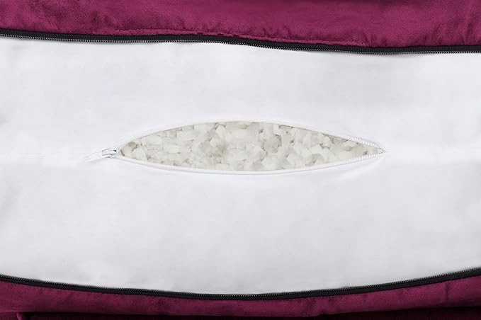 Husband Pillow Aspen Sliding Raspberry, Reading Pillow Bed Rest Chair, - Image 7