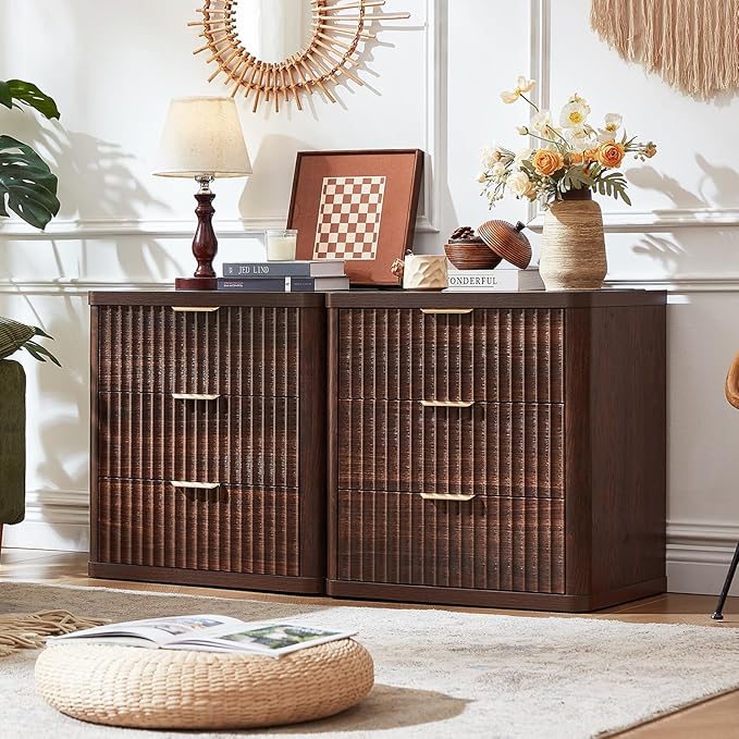 LEYAOYAO 23" Wide Fluted Night Stand - Image 8