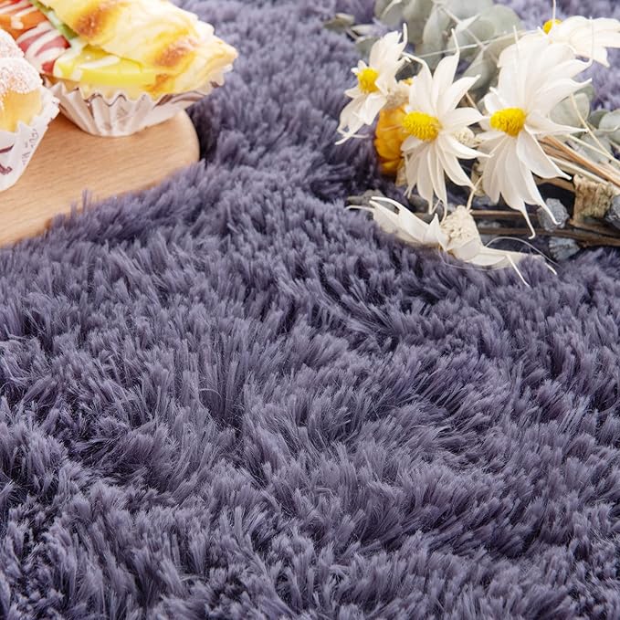 Noahas Ultra Soft Fluffy Bedroom Rugs Kids Room Carpet Modern Shaggy Area Rugs - Image 6