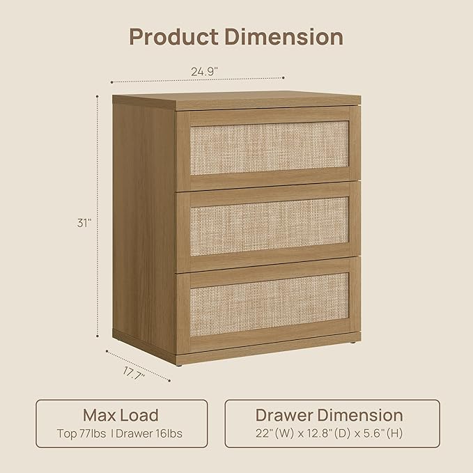 SICOTAS Dresser for Bedroom - Image 3