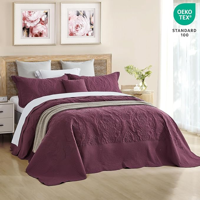 CHIXIN Bedspread Coverlet Set Queen Size - Image 2