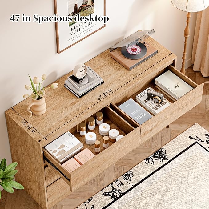 6 Drawer Dresser, Wooden Bedroom Drawer Dresser - Image 6