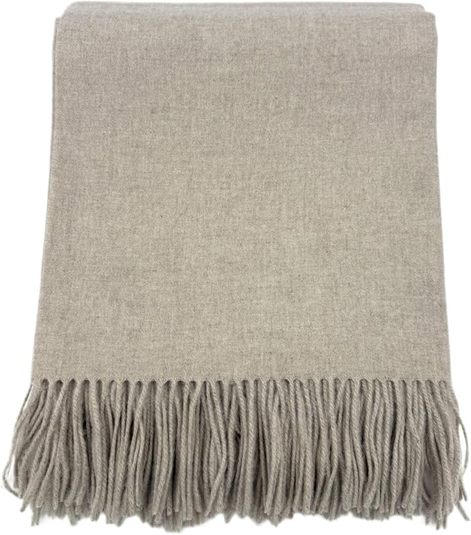 Alashan Cashmere Blend Ripple Finish Woven Throw - Image 2
