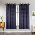 Amazon Basics Jacquard 2-Piece 100% Blackout Curtains, Living Room and Bedroom by AmazonBasics
